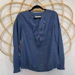 Ann Taylor LOFT tops with ruffles size S
